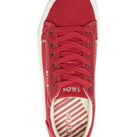 WOMEN'S TAOS PLIM SOUL SNEAKER | RED CANVAS