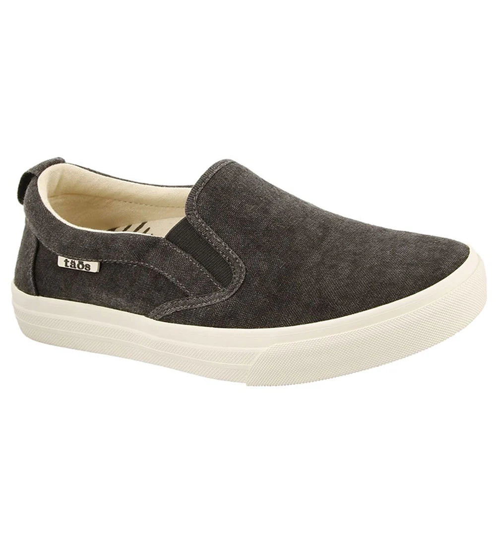 WOMEN'S TAOS RUBBER SOUL CANVAS SNEAKER | CHARCOAL WASH