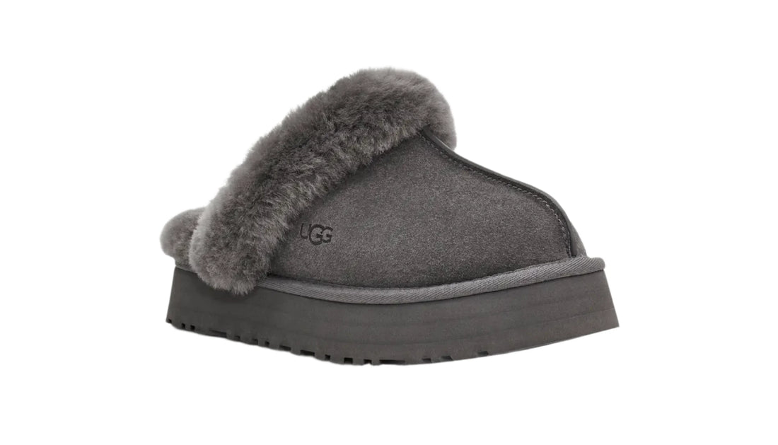 WOMEN'S UGG DISQUETTE SLIPPER | CHARCOAL