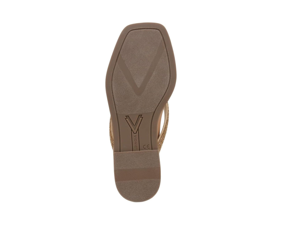 WOMEN'S VIONIC VISTA SHINE SANDAL | GOLD LEATHER