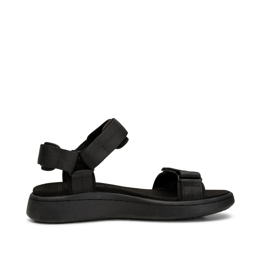WOMEN'S WODEN LINE SANDAL | BLACK / BLACK