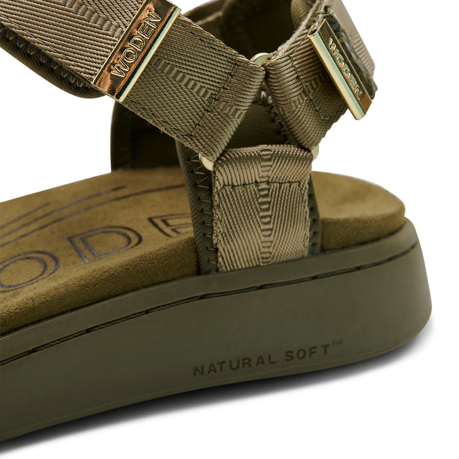 WOMEN'S WODEN LINE SANDAL | DARK OLIVE