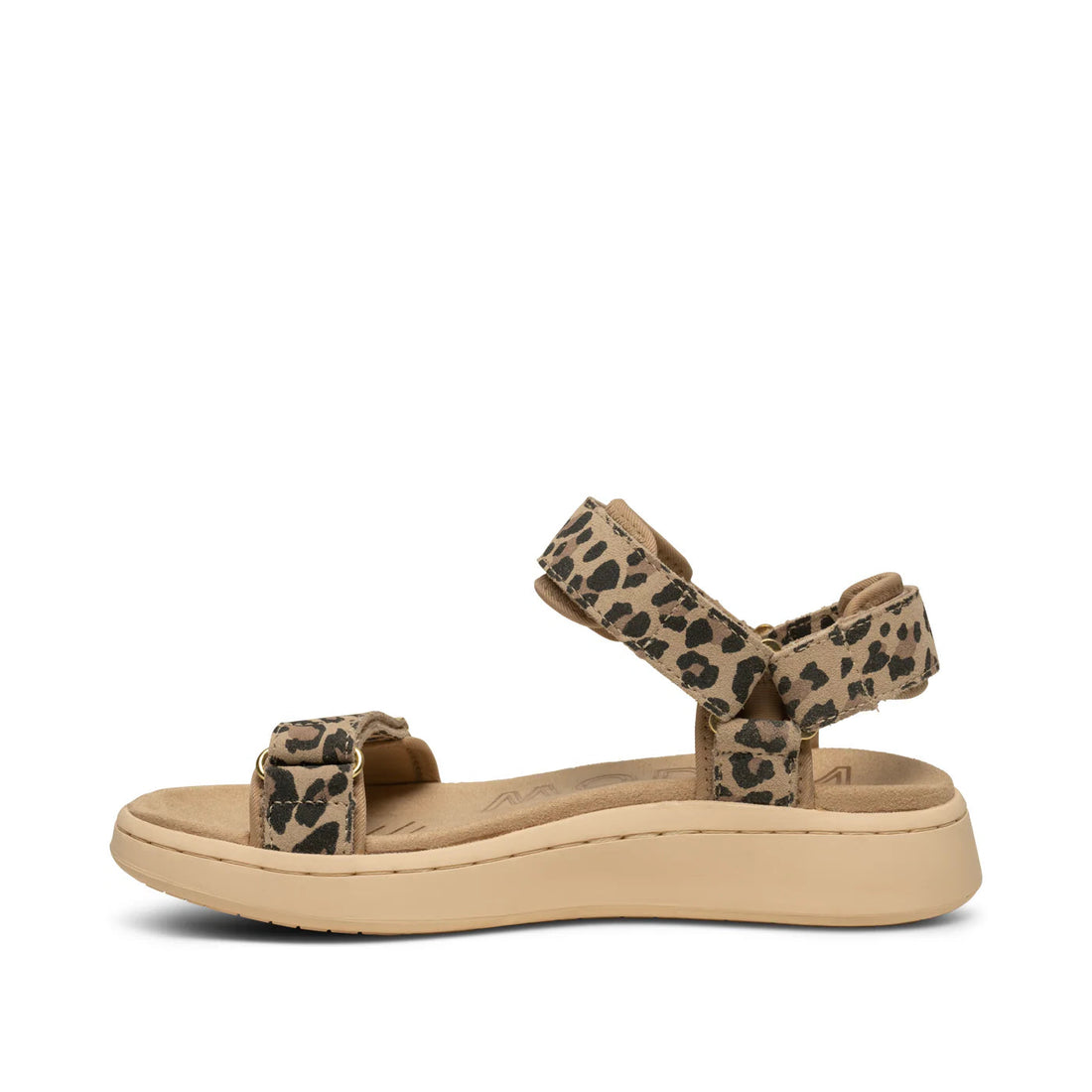 WOMEN'S WODEN LINE SANDAL | LEOPARD SUEDE