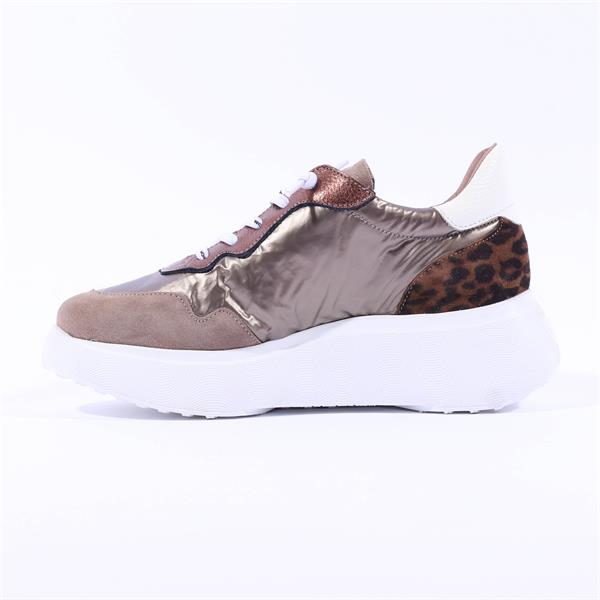 WOMEN'S WONDERS ROMA SNEAKER | TREND TAUPE / NYLON CHAMPAGNE