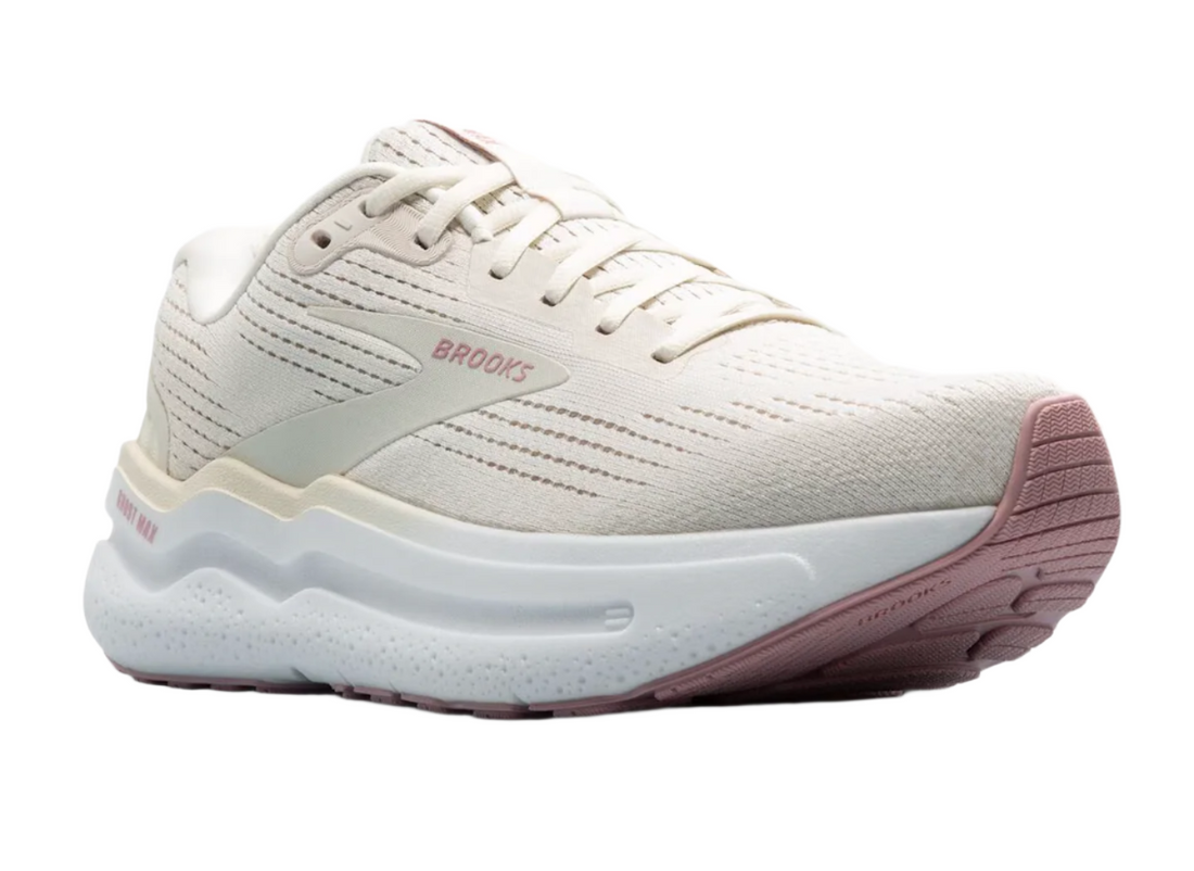 WOMEN'S BROOKS GHOST MAX 2 | COCONUT MILK / GRAY / ZEPHYR