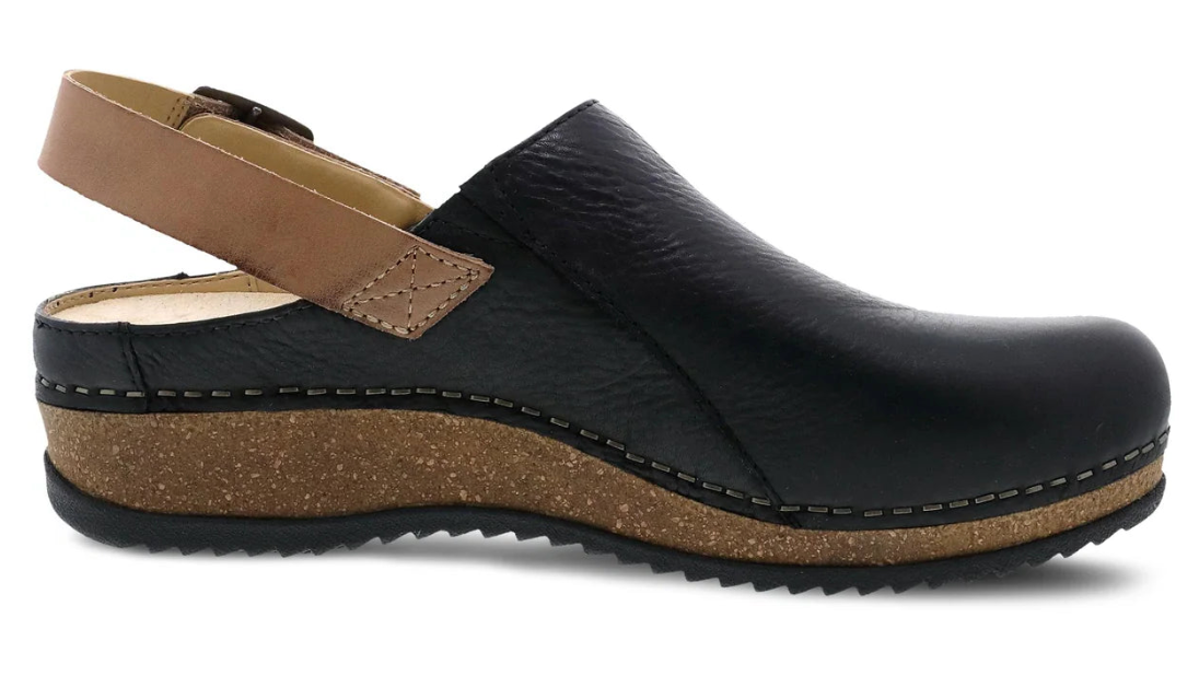 WOMEN'S DANSKO MERRIN | BLACK WAXY MILLED MULE
