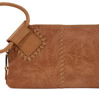 WOMEN'S HOBO SABLE WRISTLET | SADDLE TOOLED EMBOSSED LEATHER