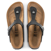 WOMEN'S BIRKENSTOCK GIZEH | BLACK OILED LEATHER