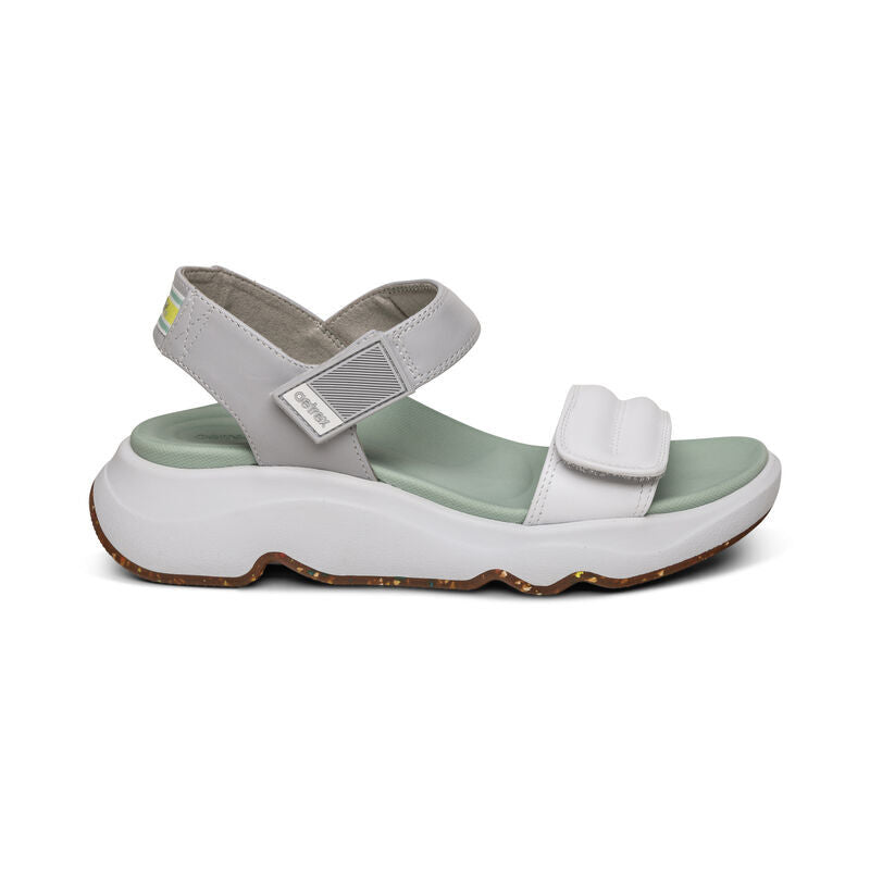 WOMEN'S AETREX WHIT SPORT SANDAL | MINT WHITE