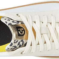 WOMEN'S COLE HAAN GRANDPRØ TOPSPIN SNEAKER | WHITE / LEOPARD PRINT