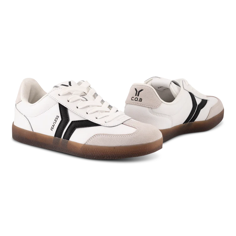 WOMEN'S C.O.B by CULTURE OF BRAVE FEARLESS SNEAKER | WHITE / BLACK WINGS