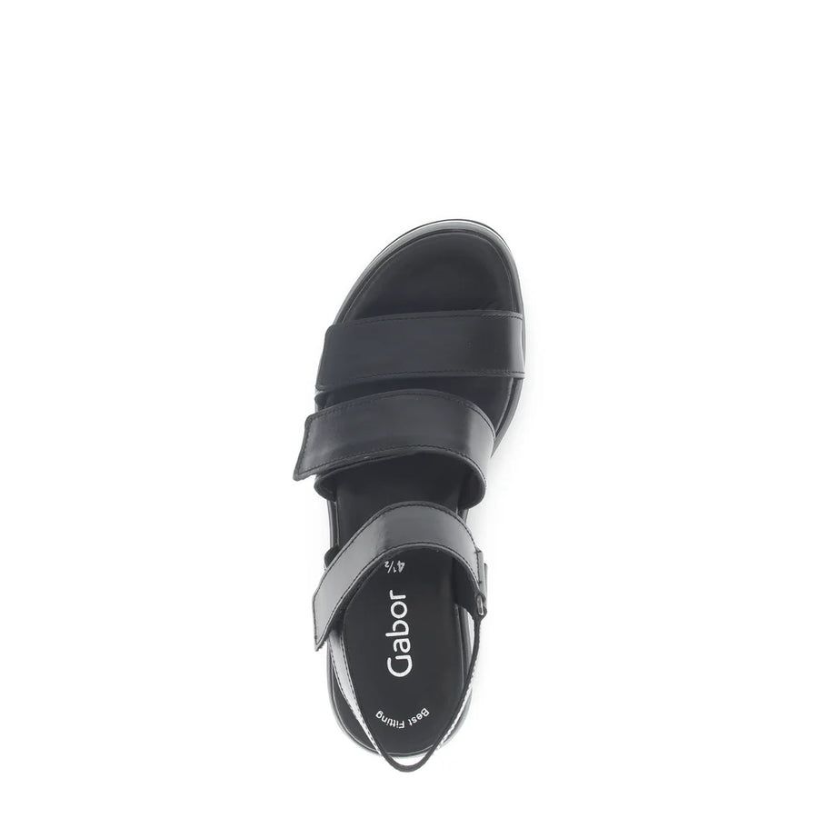 WOMEN'S GABOR 64.620.27 SANDAL | BLACK / SCHWARZ