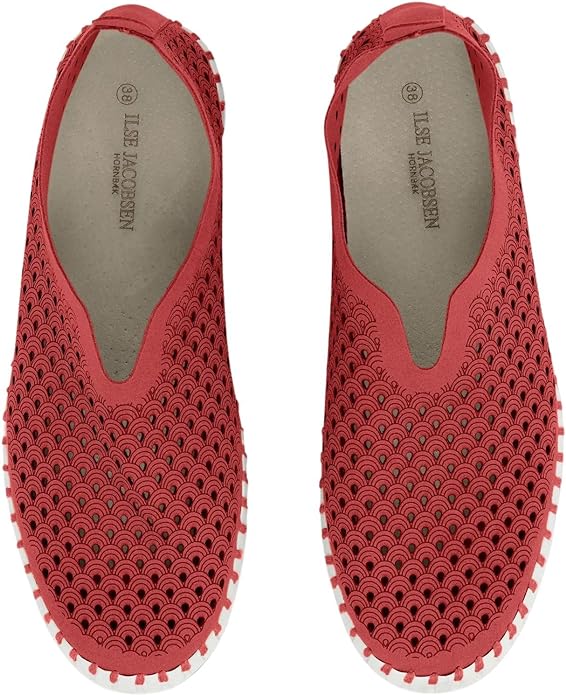 WOMEN'S ILSE JACOBSEN TULIP 3373 SLIP-ON | DEEP RED