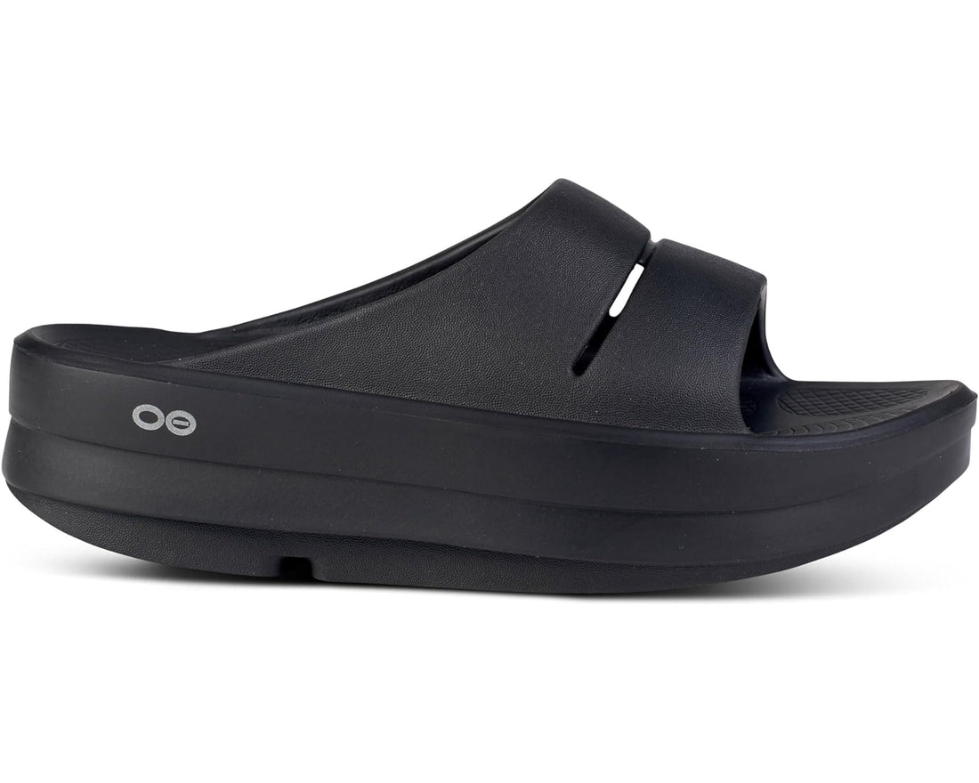 WOMEN'S OOFOS OOMEGA OOAHH SLIDE | BLACK