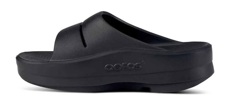 WOMEN'S OOFOS OOMEGA OOAHH SLIDE | BLACK