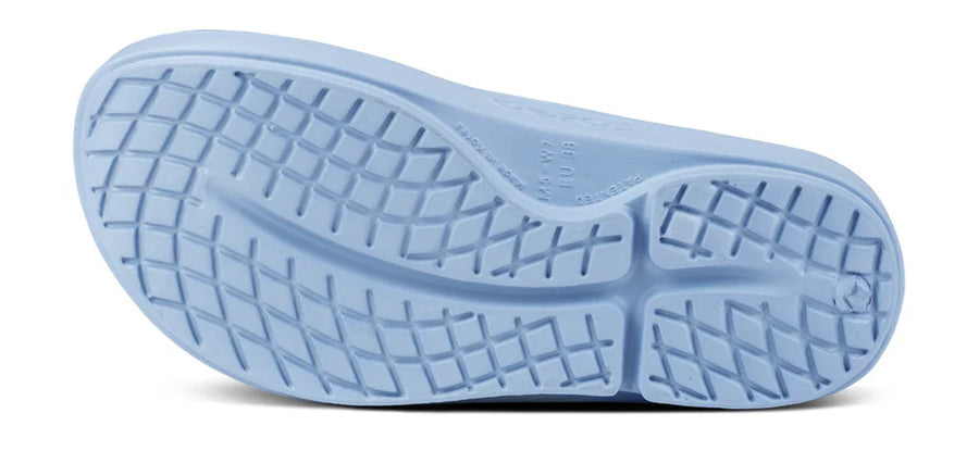 WOMEN'S OOFOS OOAHH RECOVERY SLIDE | NEPTUNE BLUE