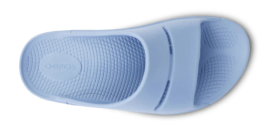 WOMEN'S OOFOS OOAHH RECOVERY SLIDE | NEPTUNE BLUE