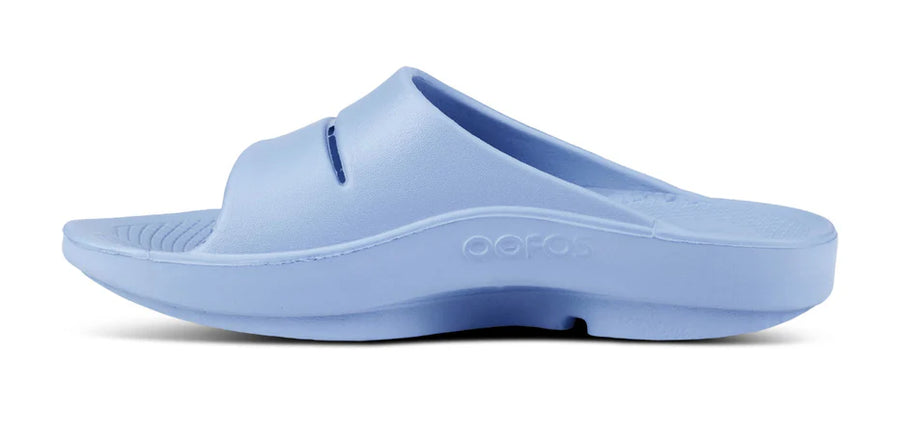 WOMEN'S OOFOS OOAHH RECOVERY SLIDE | NEPTUNE BLUE