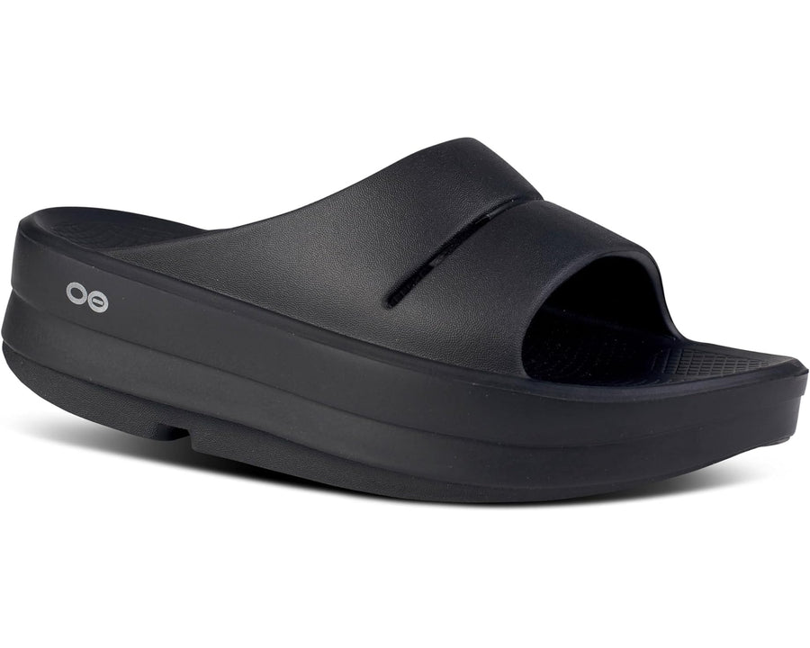 WOMEN'S OOFOS OOMEGA OOAHH SLIDE | BLACK