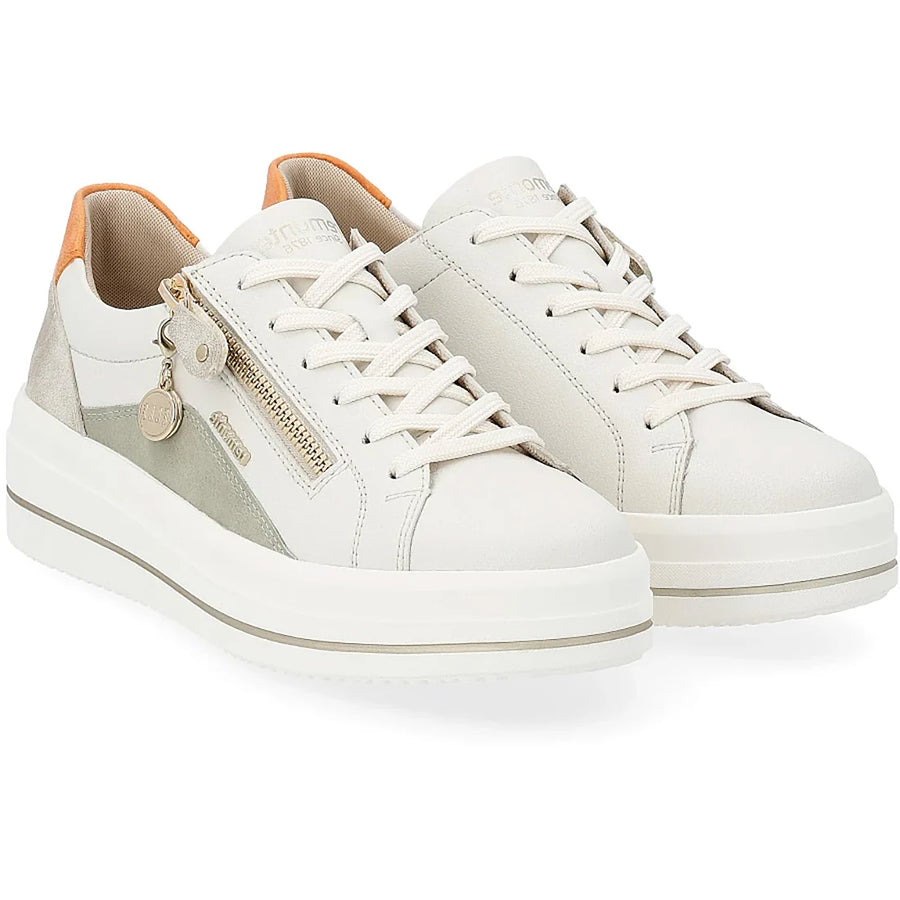 WOMEN'S REMONTE JULIKA 01 | OFFWHITE / SALBEI / MUSCHEL / ORANGE