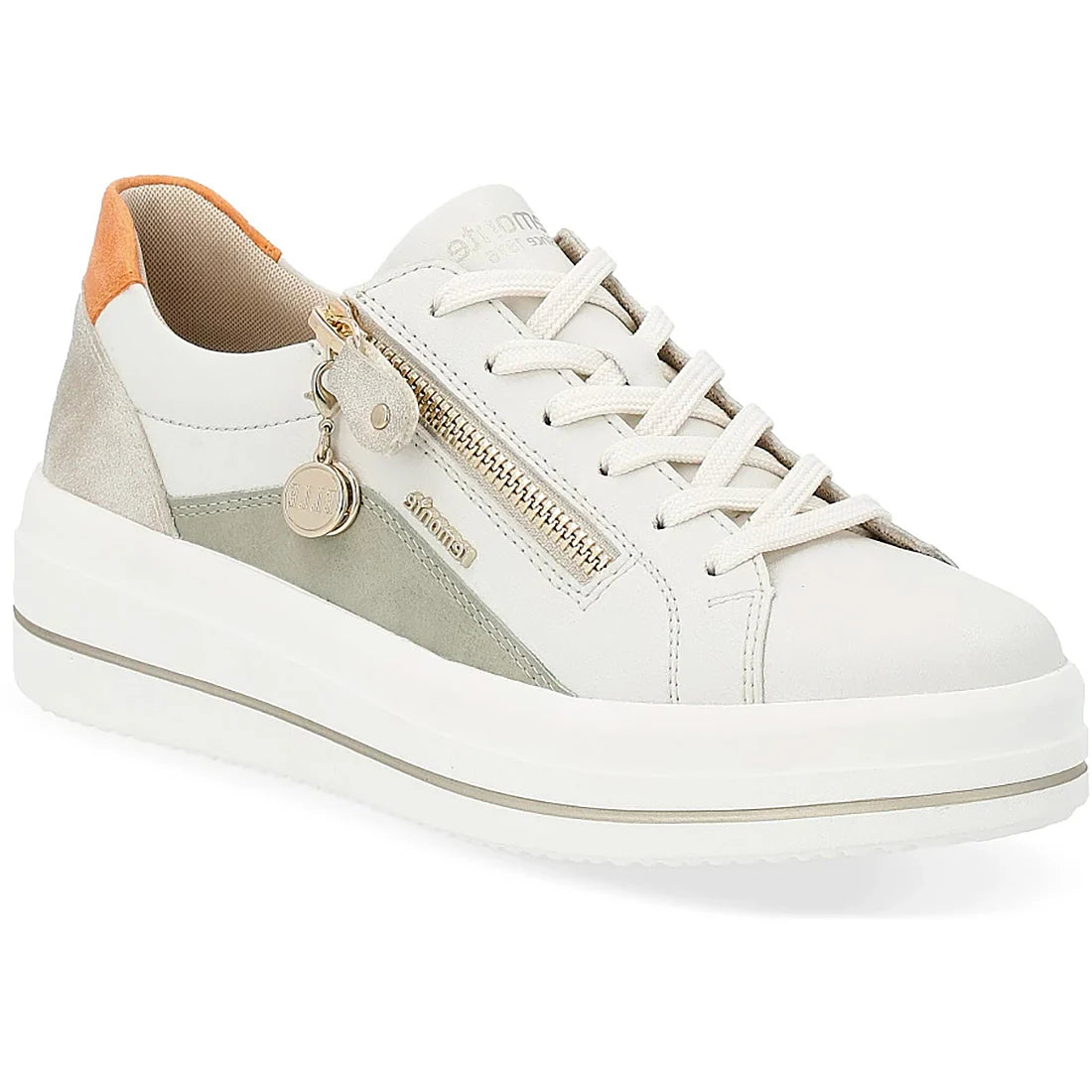 WOMEN'S REMONTE JULIKA 01 | OFFWHITE / SALBEI / MUSCHEL / ORANGE