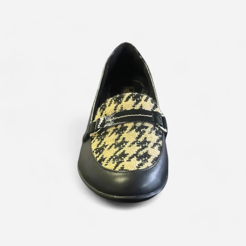 WOMEN'S REVERE MONTMARTE WEDGE LOAFER | HOUNDSTOOTH