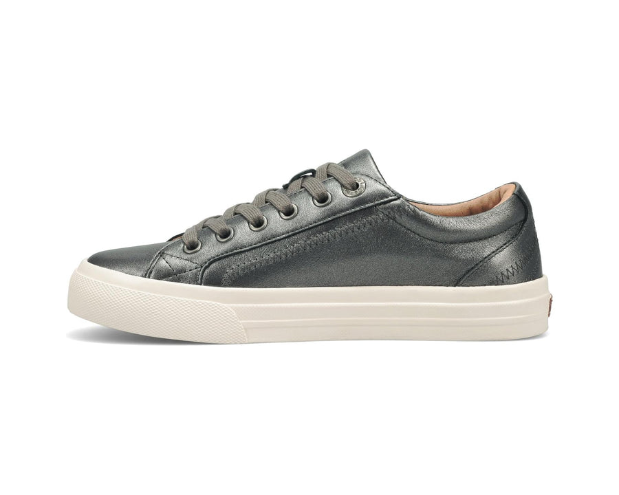 WOMEN'S TAOS PLIM SOUL LUX SNEAKER | PEWTER LEATHER