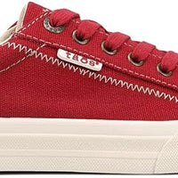 WOMEN'S TAOS PLIM SOUL SNEAKER | RED CANVAS