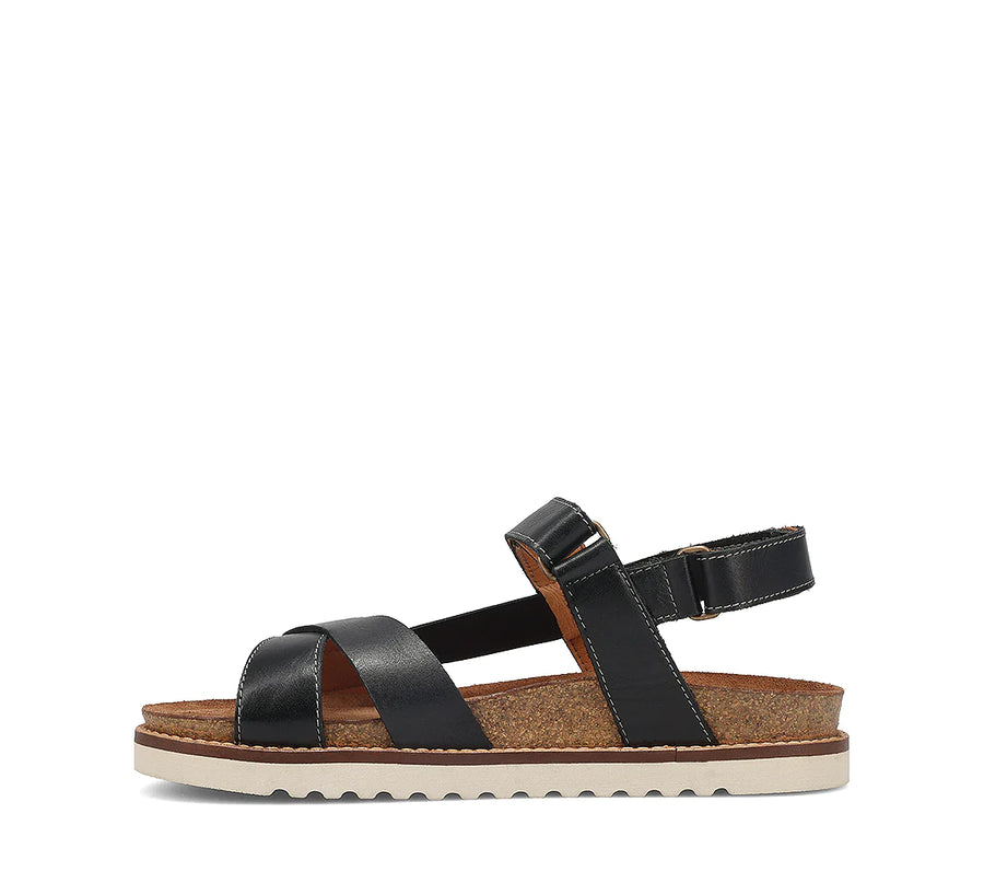 WOMEN'S TAOS SIDEWAYS SANDAL | BLACK