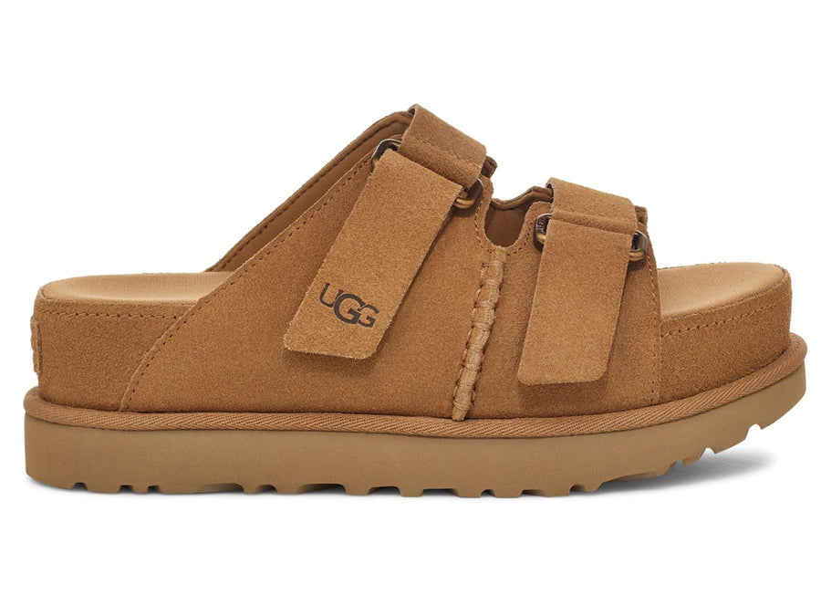 UGG|SANDALS (Women's GoldenStar HI Sandal - CHESTNUT(11 WOMEN'S UGG GOLDENSTAR HI SLIDE SANDAL | CHESTNUT – Randy's
