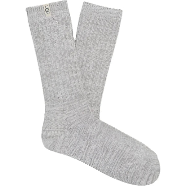 WOMEN'S UGG RIB KNIT SLOUCHY CREW SOCK | SEAL