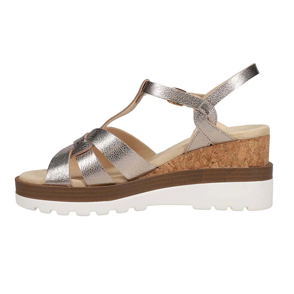 WOMEN'S VANELI CARLY WEDGE SANDAL | SHELL METALLIC – Randy's Shoes