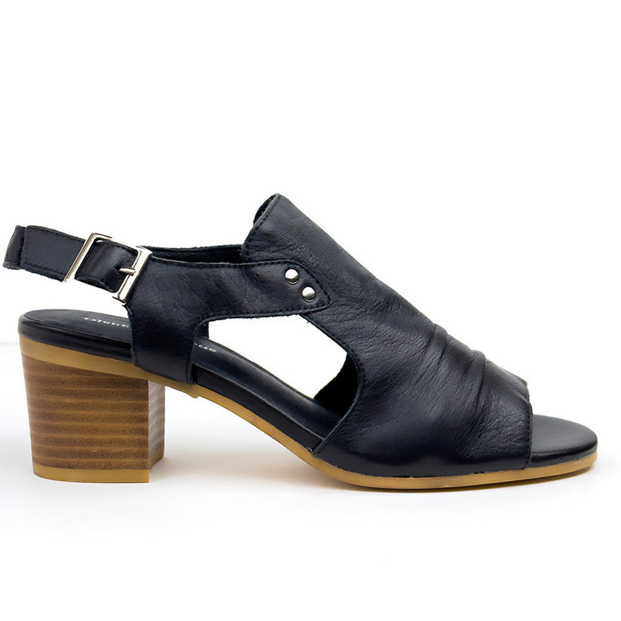 WOMEN'S DJANGO & JULIETTE BALLARAT HEEL | BLACK / NATURAL HEEL LEATHER