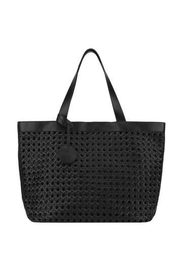 WOMEN'S ILSE JACOBSEN LARGE BEACH BAG | BLACK / BLACK