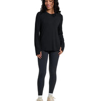 WOMEN'S FREE FLY BAMBOO SHADE LONG SLEEVE II | BLACK
