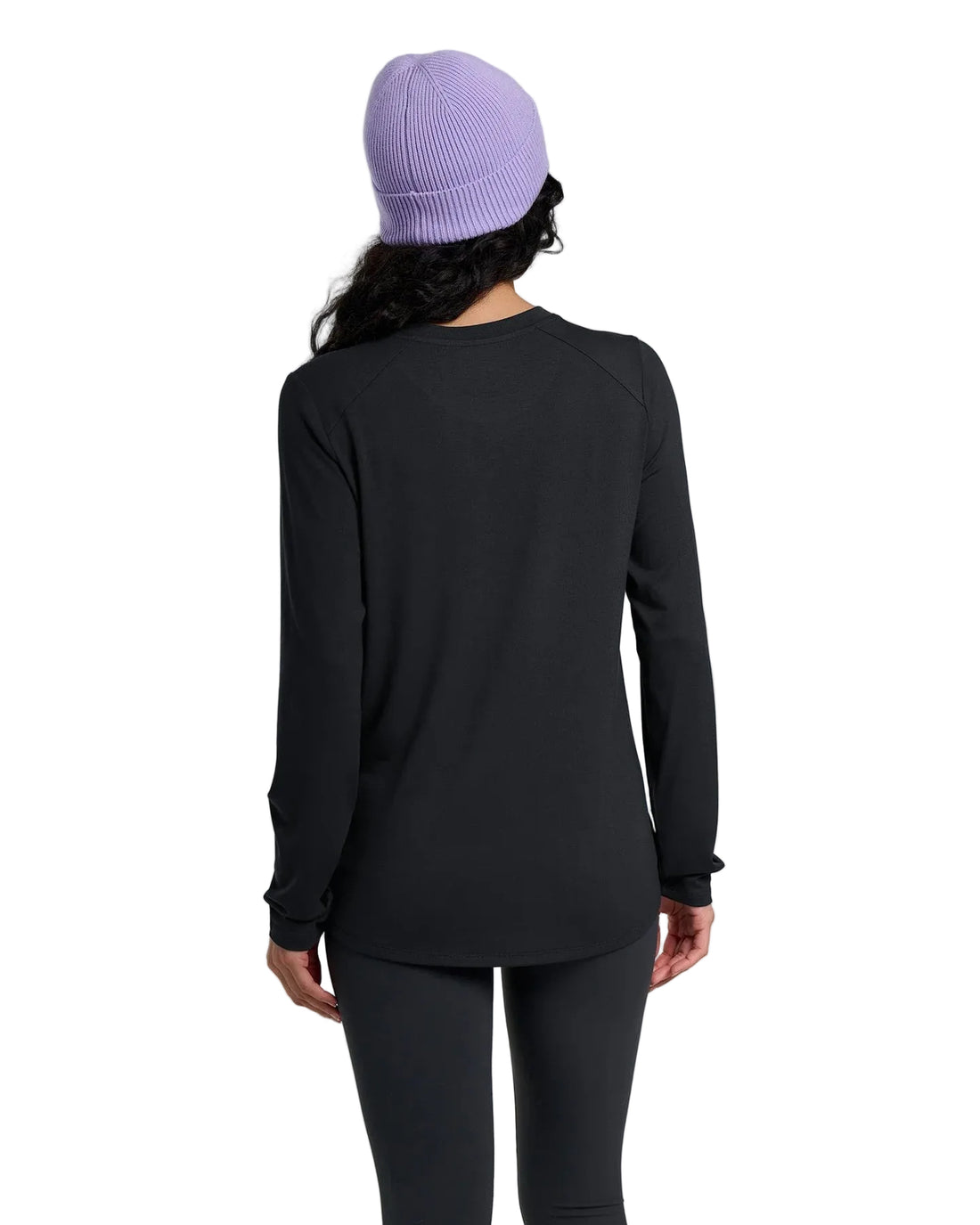 WOMEN'S FREE FLY BAMBOO SHADE LONG SLEEVE II | BLACK
