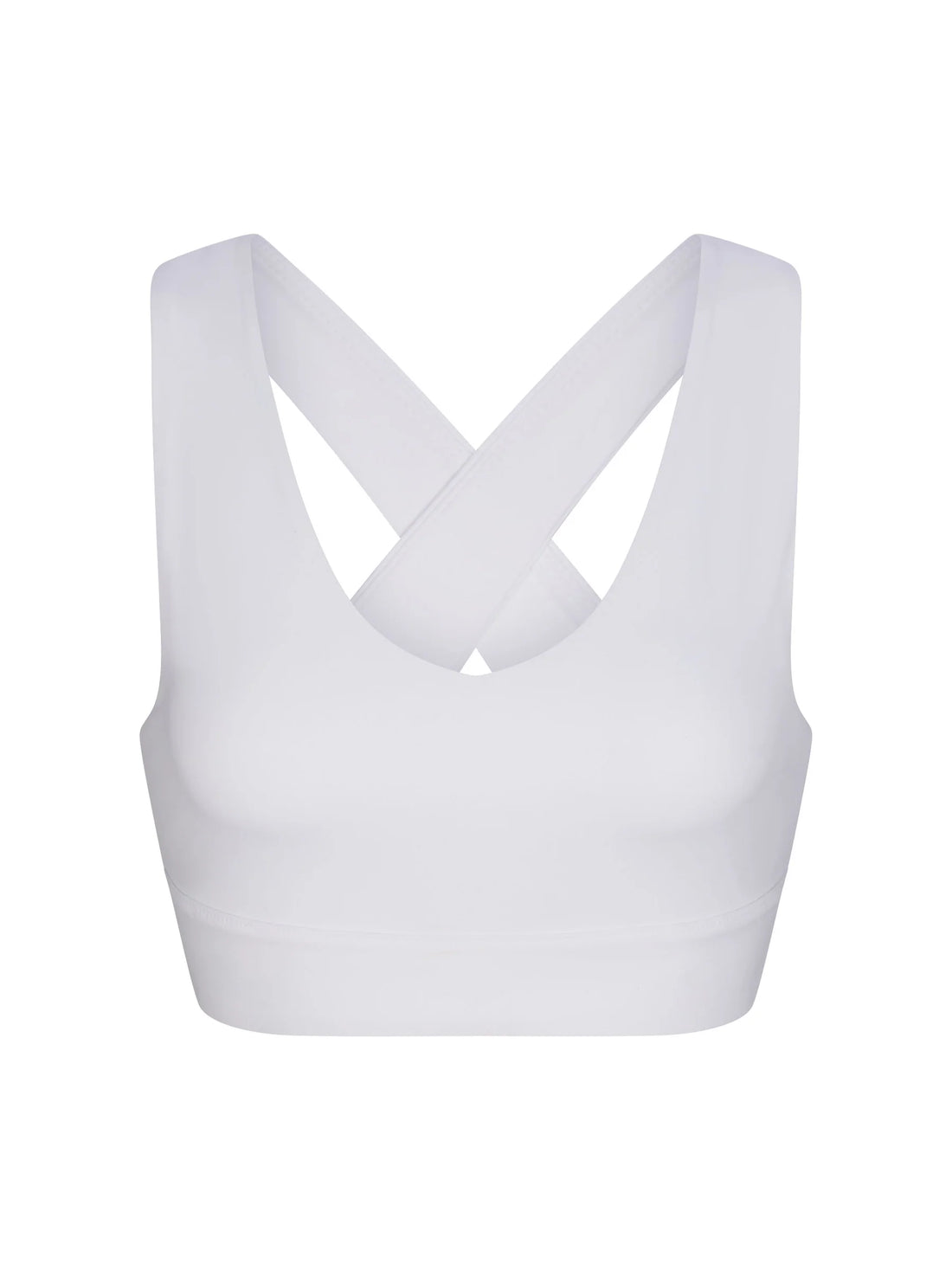 WOMEN'S PB5-STAR X-OVER BACK SPORTS BRA | WHITE