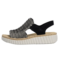 WOMEN'S RIEKER RACHEL 76 | BLACK | SAND
