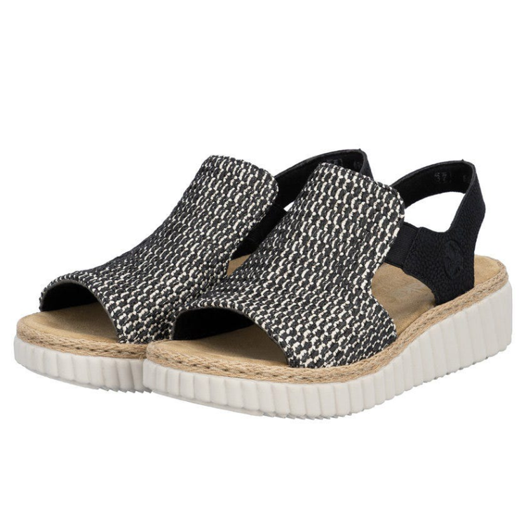 WOMEN'S RIEKER RACHEL 76 | BLACK | SAND