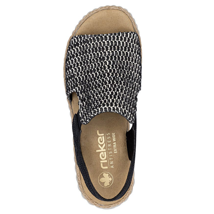 WOMEN'S RIEKER RACHEL 76 | BLACK | SAND
