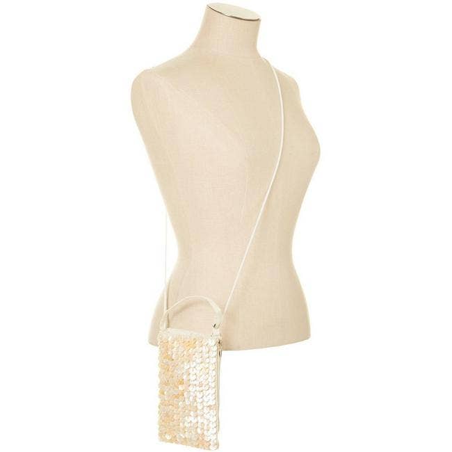 Club Bag Capiz Flowers / Crossbody Bag