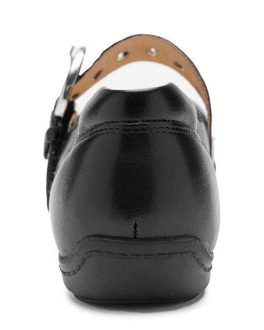 WOMEN'S ARA BEGONIA MARY JANE FLAT | BLACK