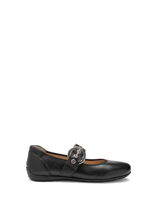 WOMEN'S ARA BEGONIA MARY JANE FLAT | BLACK