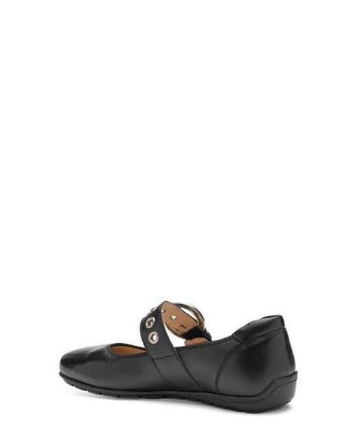 WOMEN'S ARA BEGONIA MARY JANE FLAT | BLACK