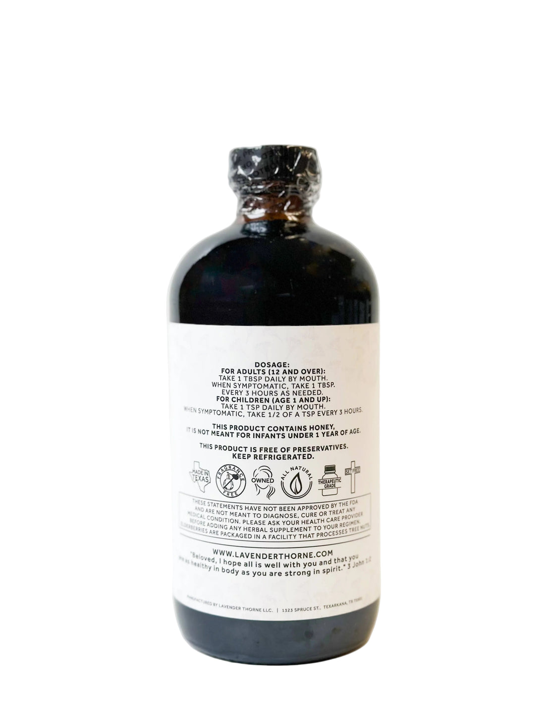 LAVENDER THORNE ELDERBERRY SYRUP
