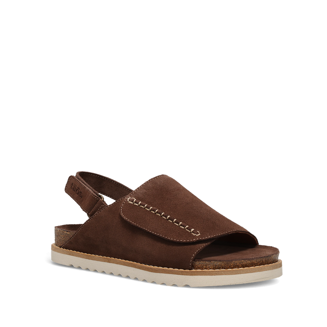 WOMEN'S TAOS ABSTRACT SANDAL | CHOCOLATE SUEDE