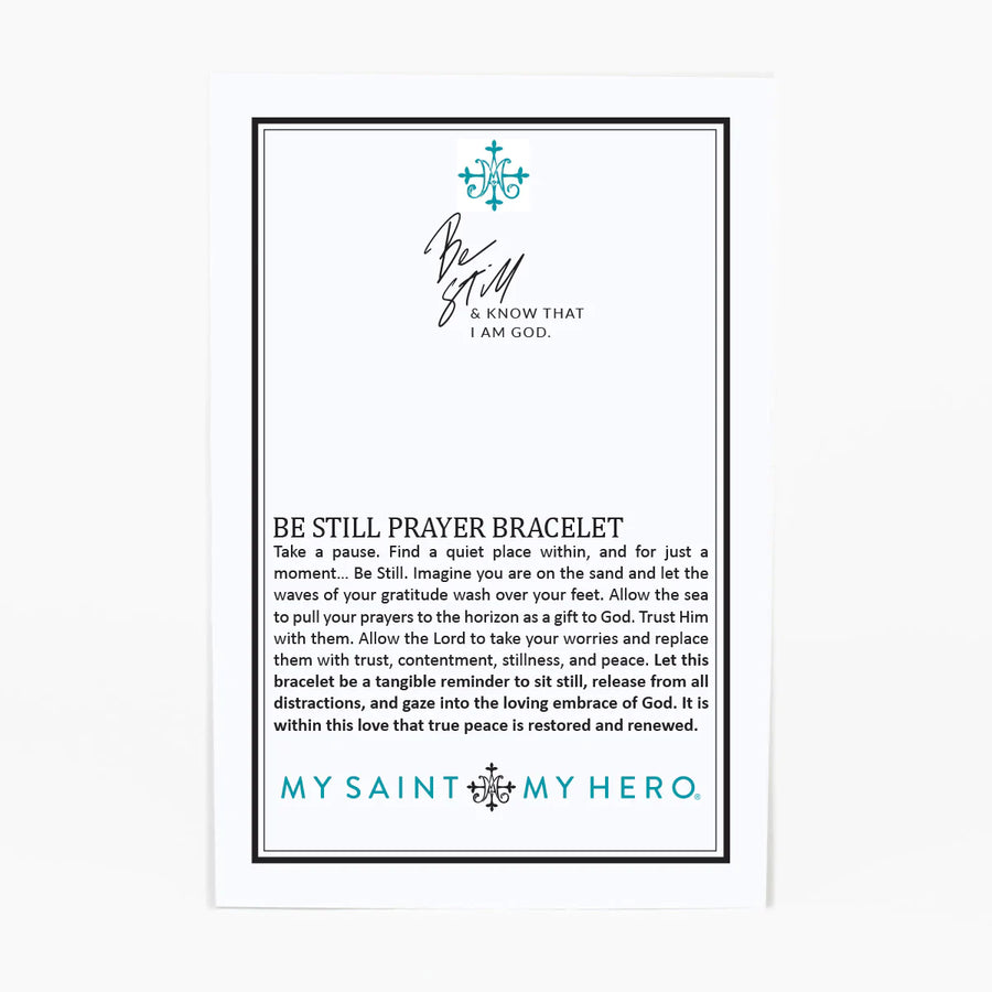 MY SAINT | MY HERO BE STILL BRACELET | AMAZONITE / GOLD