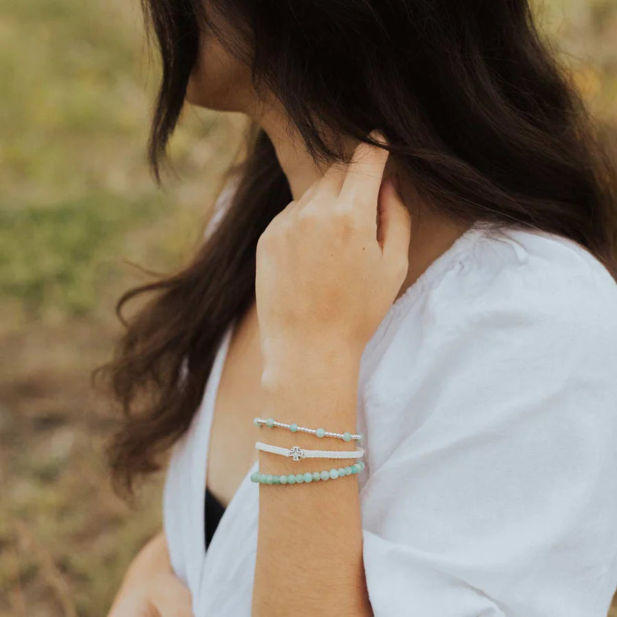 MY SAINT | MY HERO BE STILL BRACELET | AMAZONITE / GOLD