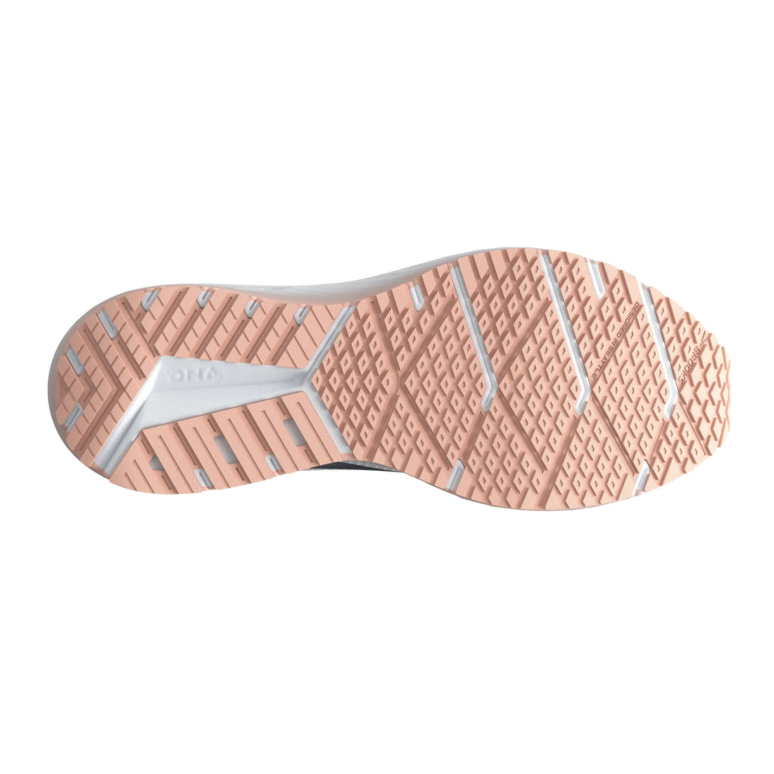 WOMEN'S BROOKS REVEL 7 | OYSTER / WHITE / TROPICAL PEACH