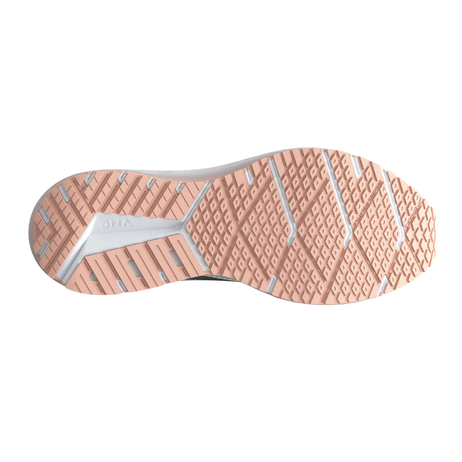 WOMEN'S BROOKS REVEL 7 | OYSTER / WHITE / TROPICAL PEACH